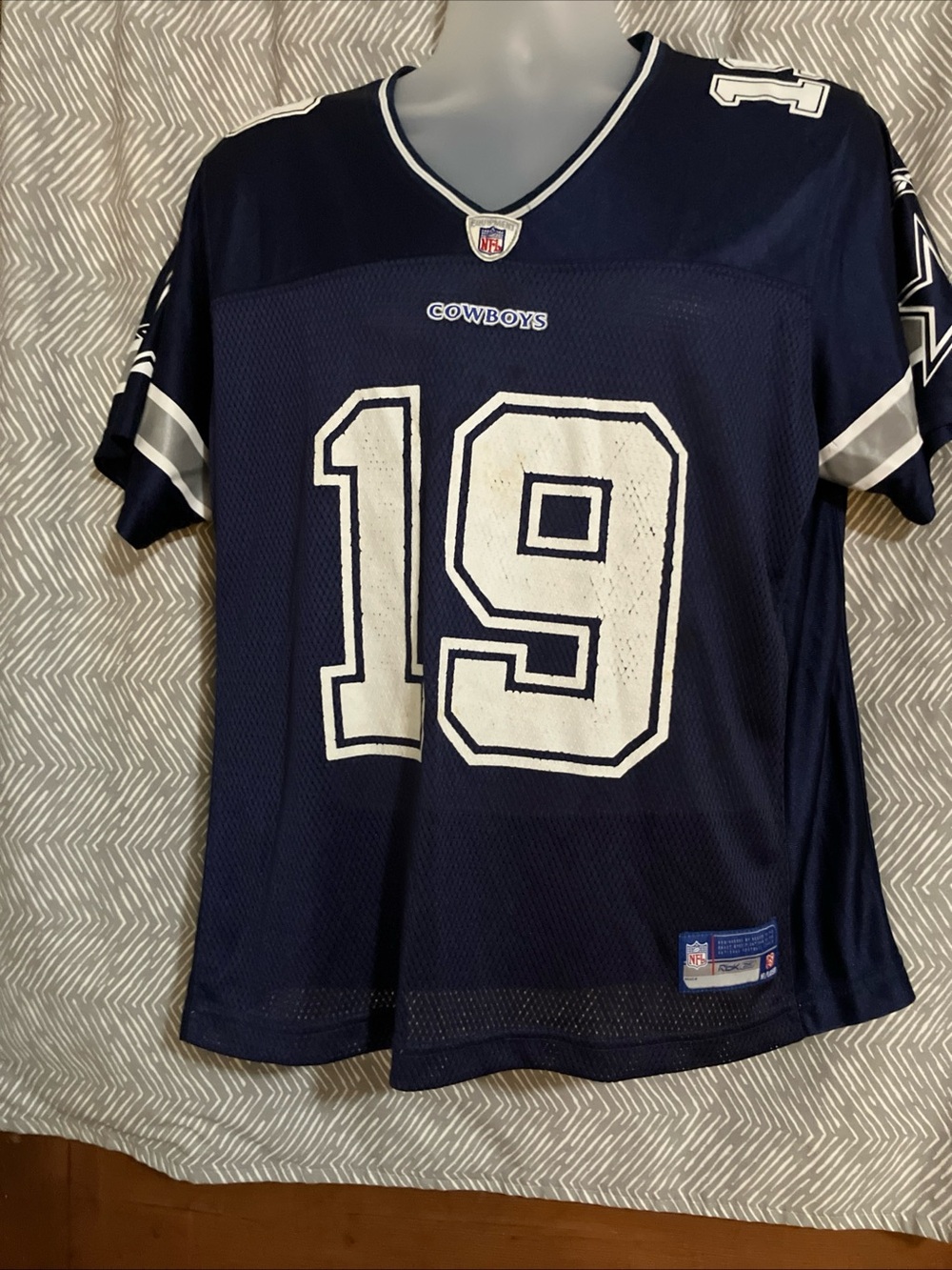Miles Austin Jersey Mens Dallas Cowboys #19 Blue Reebok NFL Football Size XL